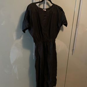 Aritzia Wilfred midi linen mix dress